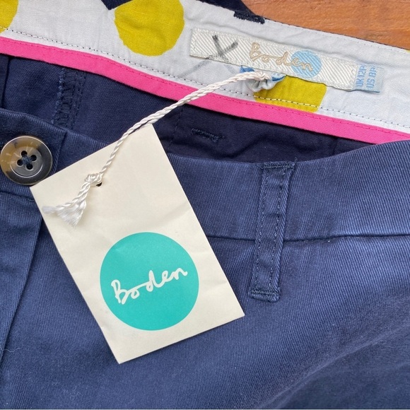 NWT Boden Rachel Chino Petite Capri Pant Navy - Picture 12 of 14